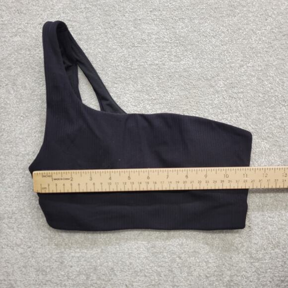 Lululemon Ribbed One-Shoulder Sports Bra Women’s Size 4 Asymmetrical Athletic - Picture 3 of 7